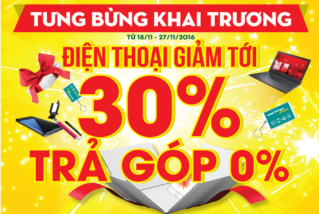 Khuyến mãi lớn mùa hè: Điện thoại giảm tới 30%!